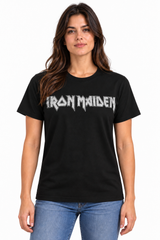 Camiseta Iron Maiden Logo Clásico | Heavy Metal | Tela Fría