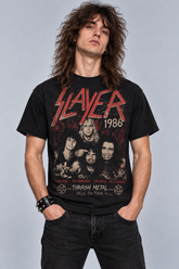 Camiseta Slayer - 1986 BANDA- Urbana Premium - Colección Thrash Metal