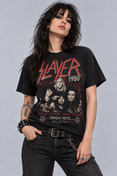 Camiseta Slayer - 1986 BANDA- Urbana Premium - Colección Thrash Metal
