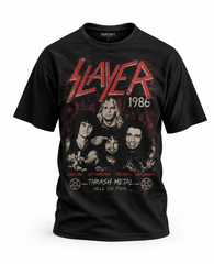 Camiseta Slayer - 1986 BANDA- Urbana Premium