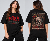 Camiseta Premium SLAYER - SOUTH OF HEAVEN 1988 (Horma Oversized) - Colección Thrash Metal