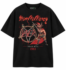 Camiseta Premium SLAYER - SHOW NO MERCY - 1983 (Horma Oversized)