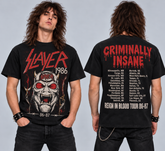 Camiseta Slayer - HELL ON TOUR 1986-87 - Urbana Premium - Colección Thrash Metal