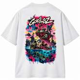 Camiseta Gorillaz Plastic Beach | Oversize Premium