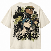 Camiseta Oversize Gorillaz | Oversize Premium