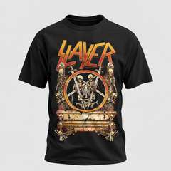 Camiseta Slayer Skeleton | Thrash Metal | Urbana Premium