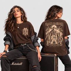 Camiseta Iron Maiden Powerslave | Heavy Metal | Oversize Premium