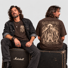 Camiseta Iron Maiden Powerslave | Heavy Metal | Oversize Premium