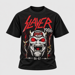 Camiseta Slayer Hell on Tour 1986-87 | Thrash Metal | Urbana Premium