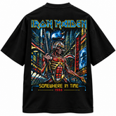 Camiseta Iron Maiden Somewhere in Time | Heavy Metal | Oversize Premium