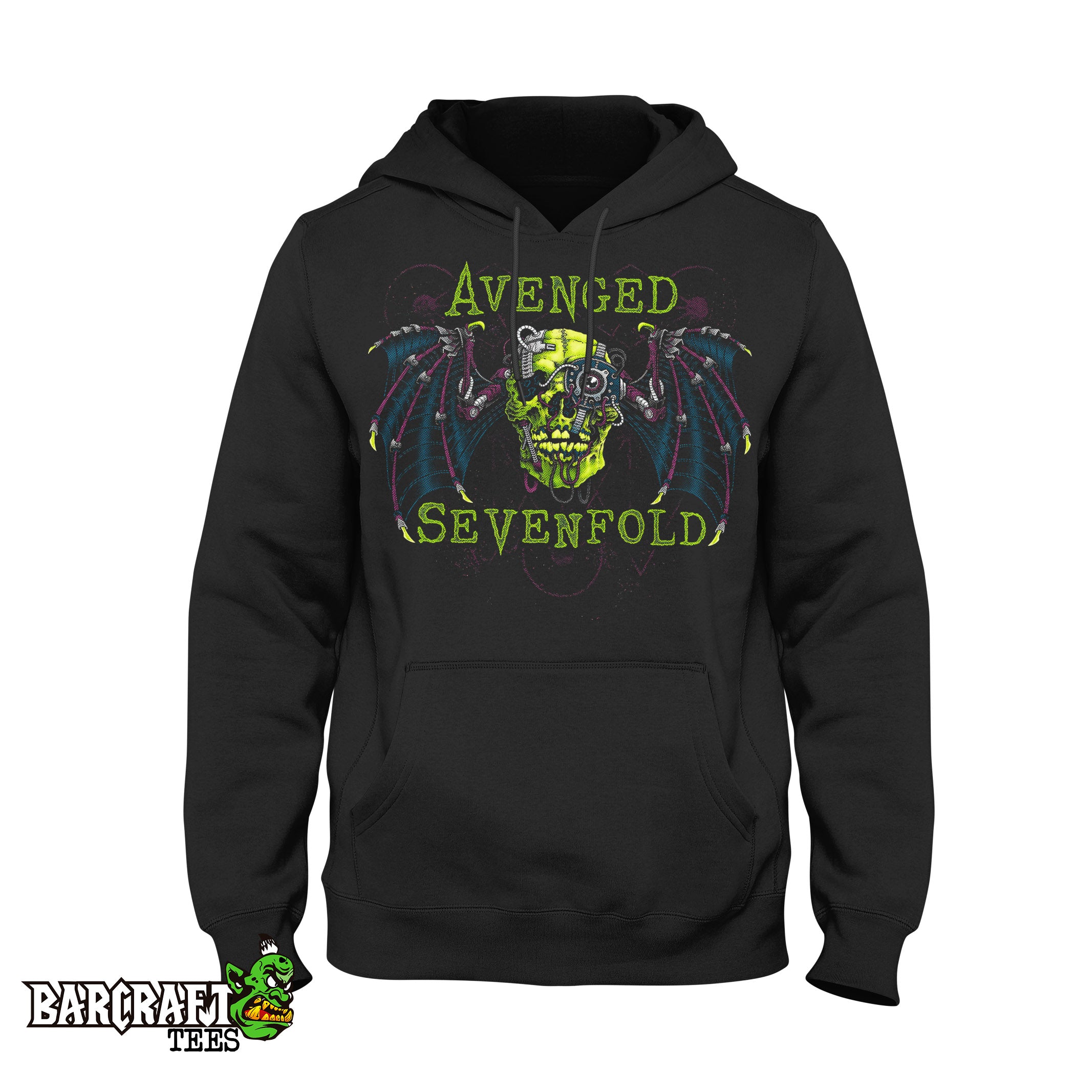 Avenged Sevenfold Bat Skull Hoodie - Barcraft