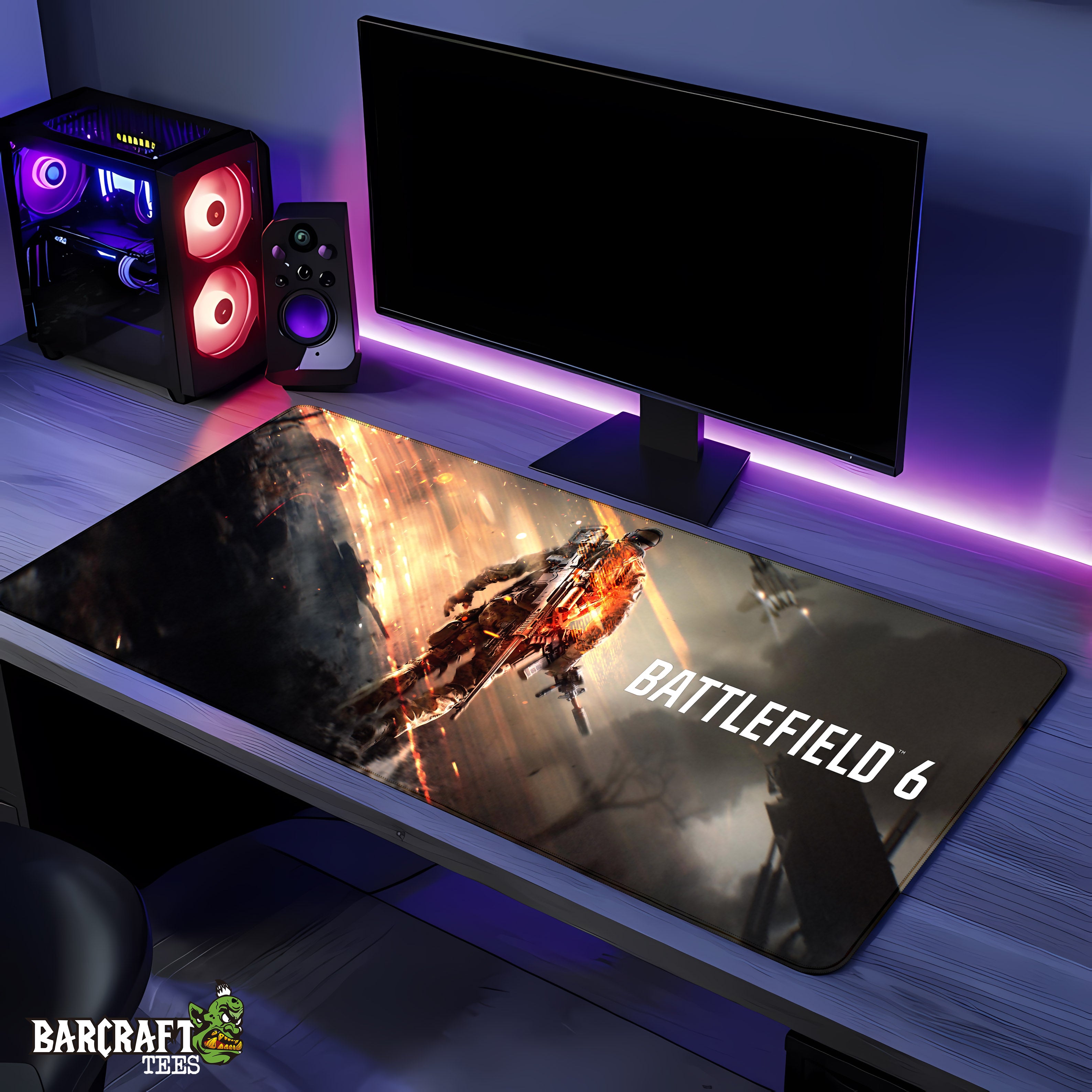 Battlefield Desert Mouse Pad Gaming XL - Barcraft