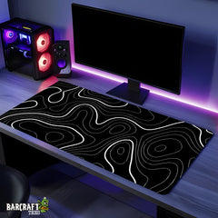Black Waves Pad Mouse Gaming XL - Barcraft