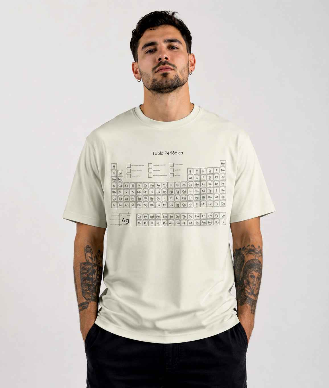 Camiseta Premium Tabla Periódica (Horma Oversized & Regular)