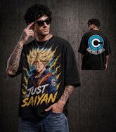 Camiseta Trunks Just Saiyan – Heavy Oversize