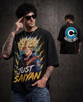 Camiseta Trunks Just Saiyan – Heavy Oversize