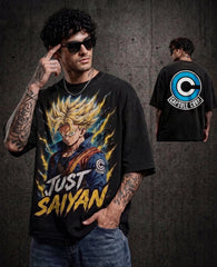 Camiseta Trunks Just Saiyan – Heavy Oversize