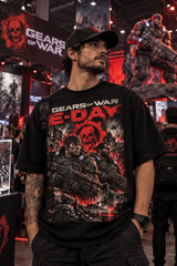Camiseta Oversize Gears of War E-Day
