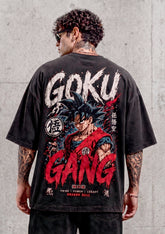 Camiseta Goku Gang Saiyan Rage – Heavy Oversize
