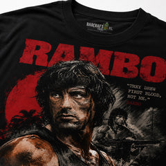 Camiseta Oversized Premium Rambo First Blood Edition