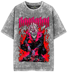 Dandadan Acid Wash Oversized