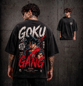 Camiseta Goku Gang Saiyan Rage – Heavy Oversize
