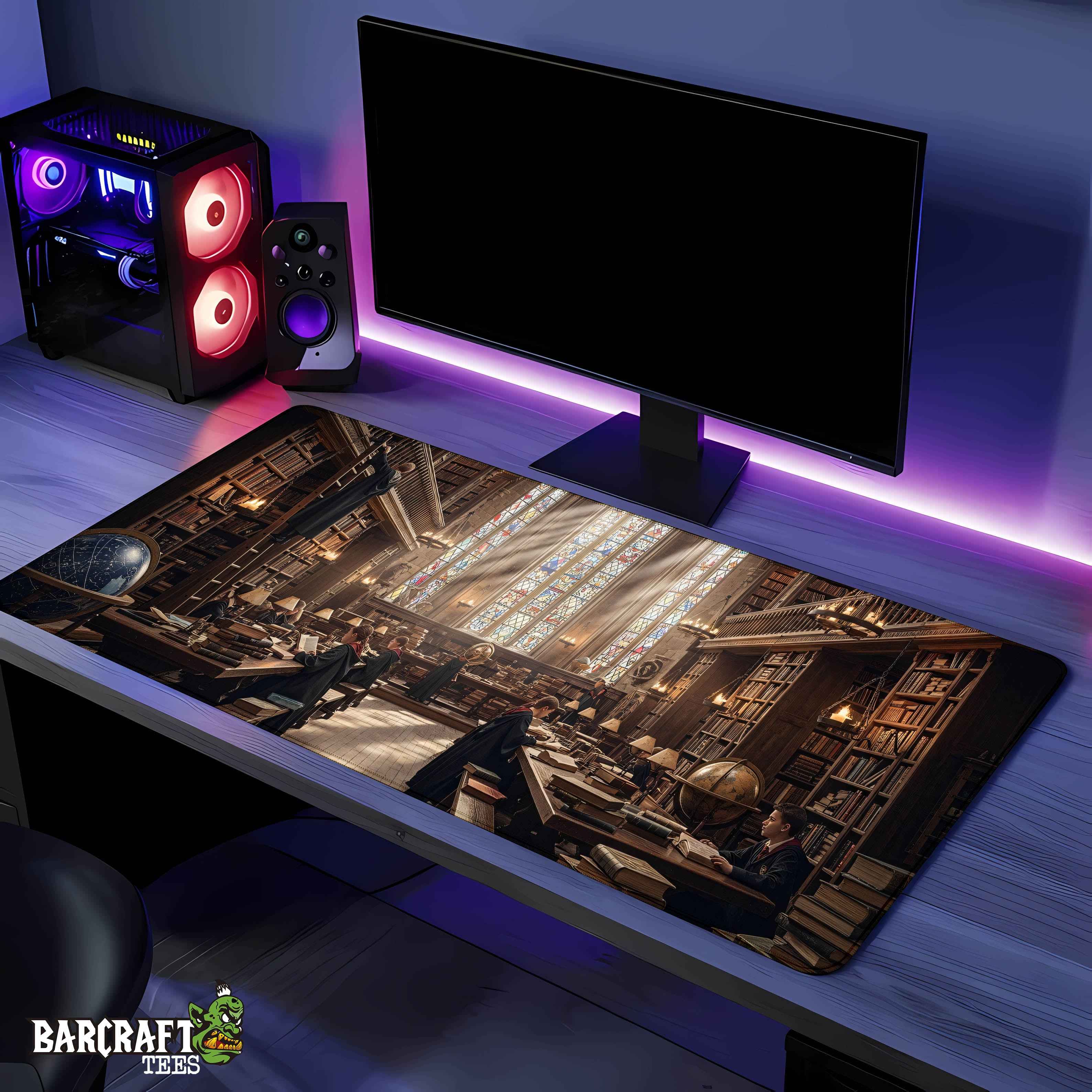 Hogwarts Library Pad Mouse Gaming XL