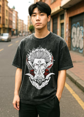 Sukuna Mahoraga Acid Wash Oversized - Barcraft