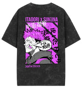 Itadori Sukuna Acid Wash Oversized - Barcraft