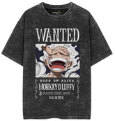Luffy Bounty Poster Acid Wash Oversized - Barcraft