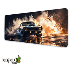 Mouse Pad XL Mustang Burning Asphalt Edition