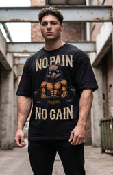 Camiseta No Pain No Gain Inosuke Oversized