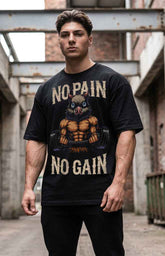 Camiseta No Pain No Gain Inosuke Oversized