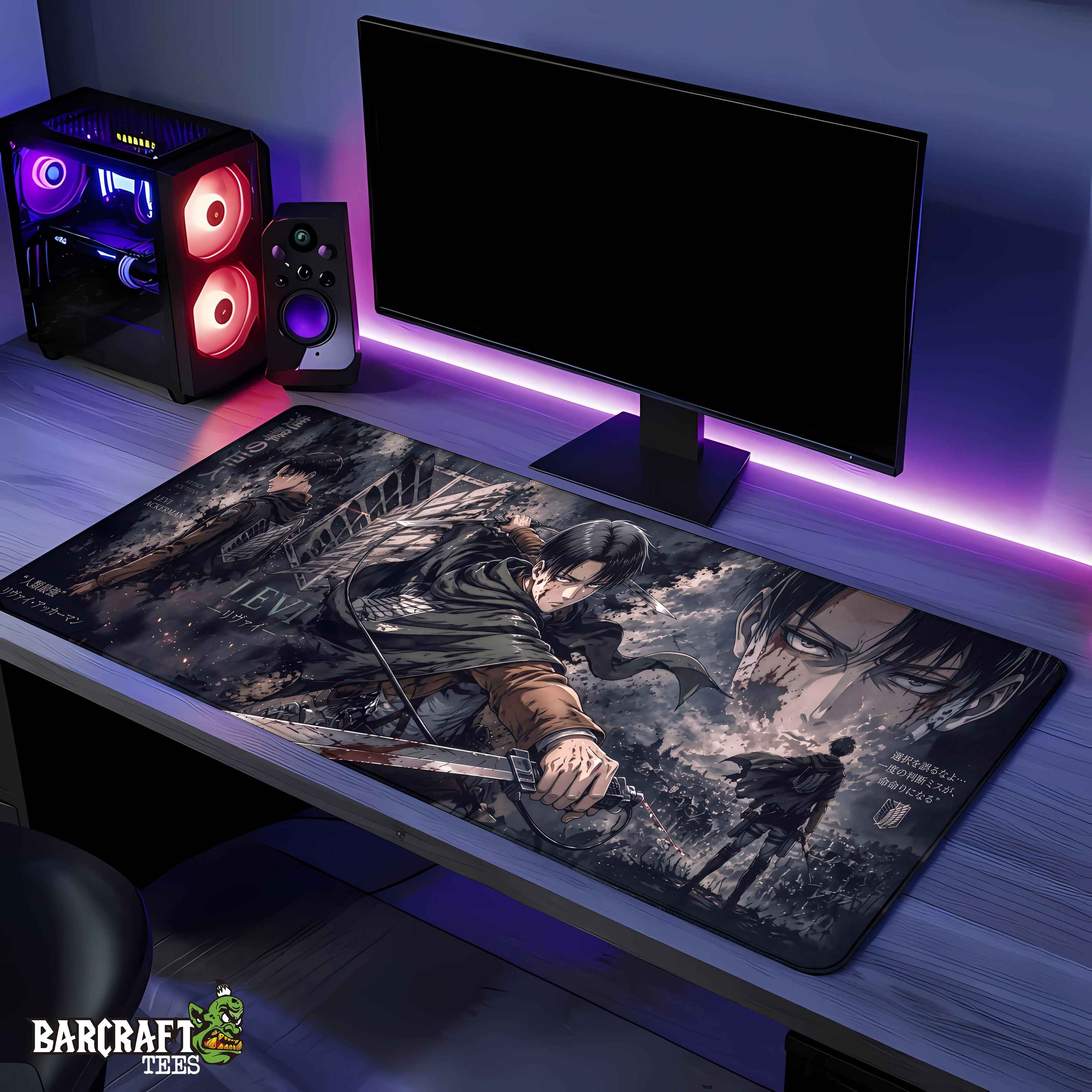 Mouse Pad XL Shingeki no Kyojin Levi Ackerman