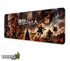 Mouse Pad XL Attack on Titan Retumbar de Libertad
