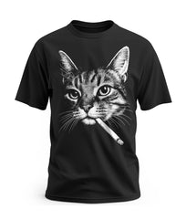 Camiseta Smoking Cat - Urbana Premium
