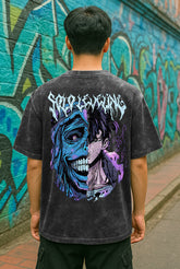 Solo Leveling Acid Wash Oversized - Barcraft