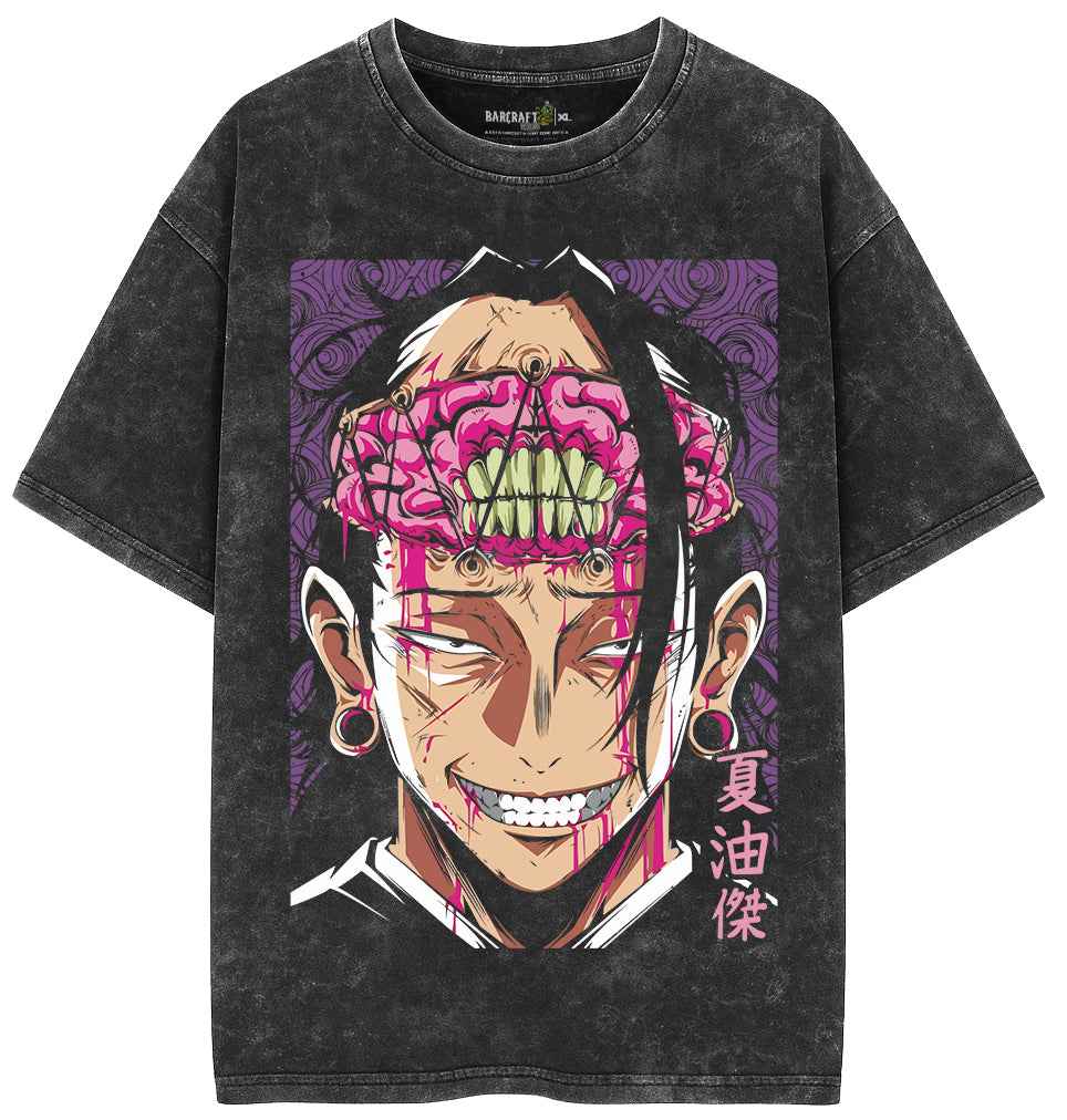 Suguru Geto Acid Wash Oversized