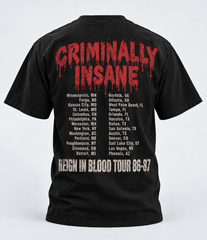 Camiseta Slayer - HELL ON TOUR 1986-87 - Urbana Premium