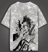 Yami Sukehiro, Black Bulls Acid Wash Oversized - Barcraft