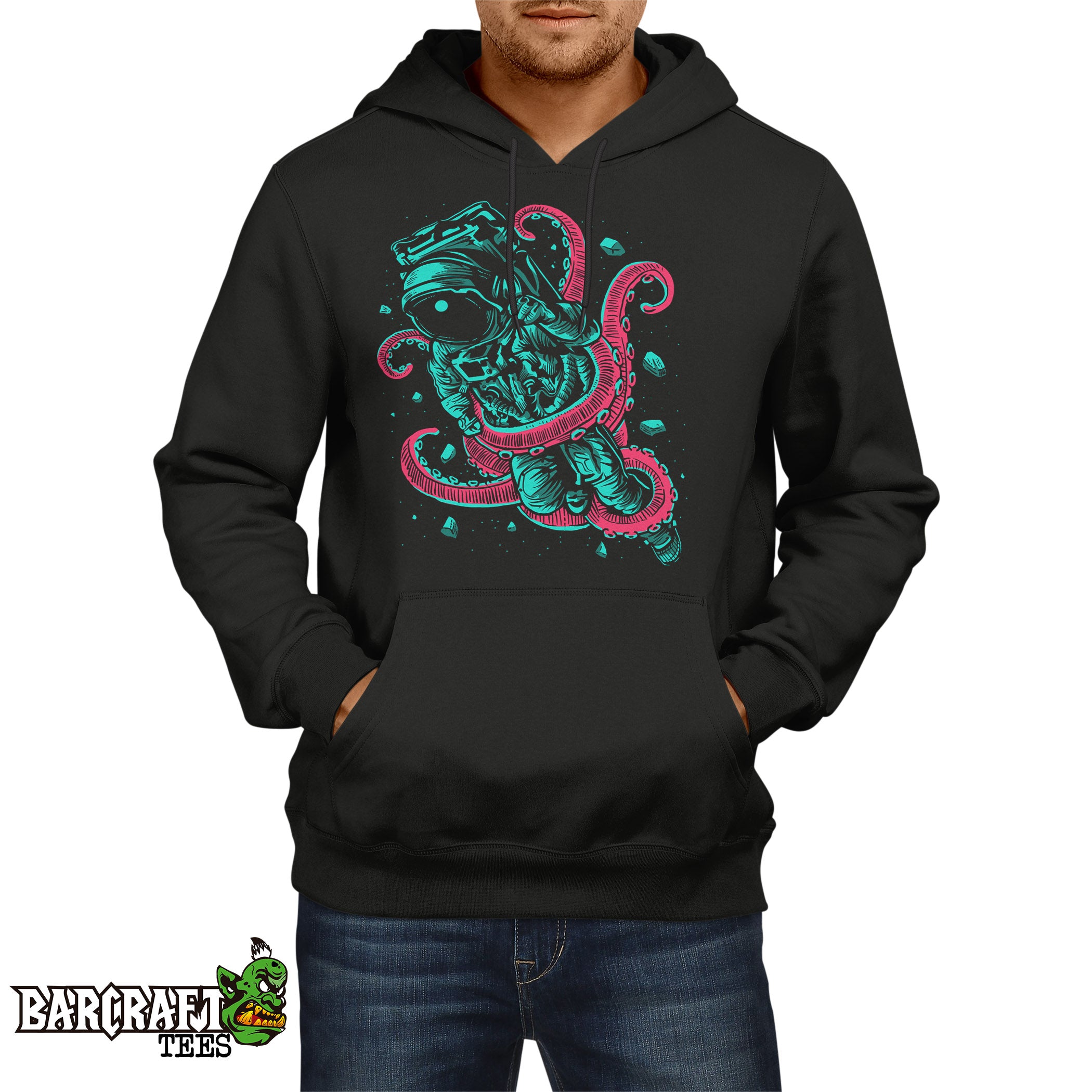 Astronaut Octopus Hoodie - Barcraft