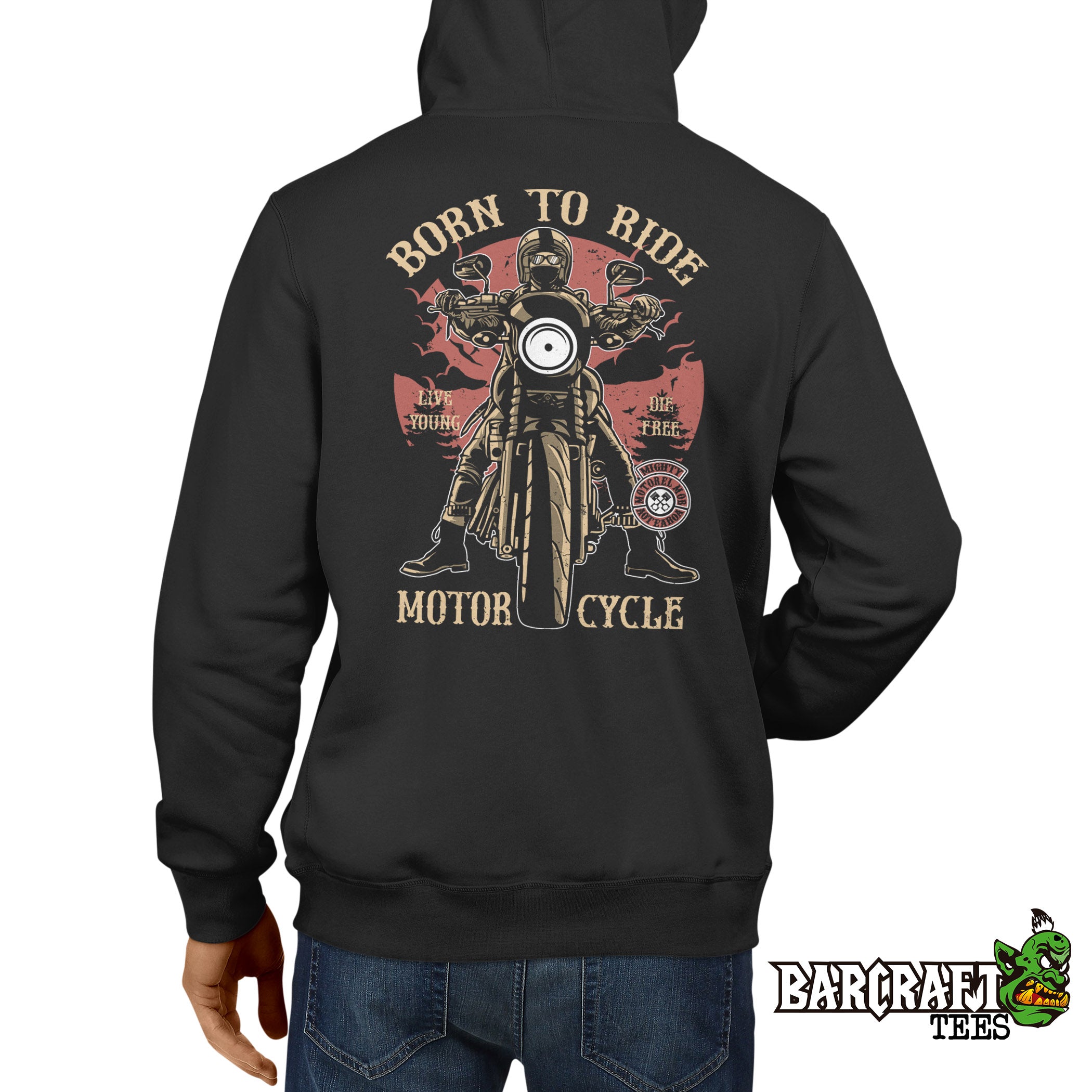 Born to ride Hoodie - Barcraft