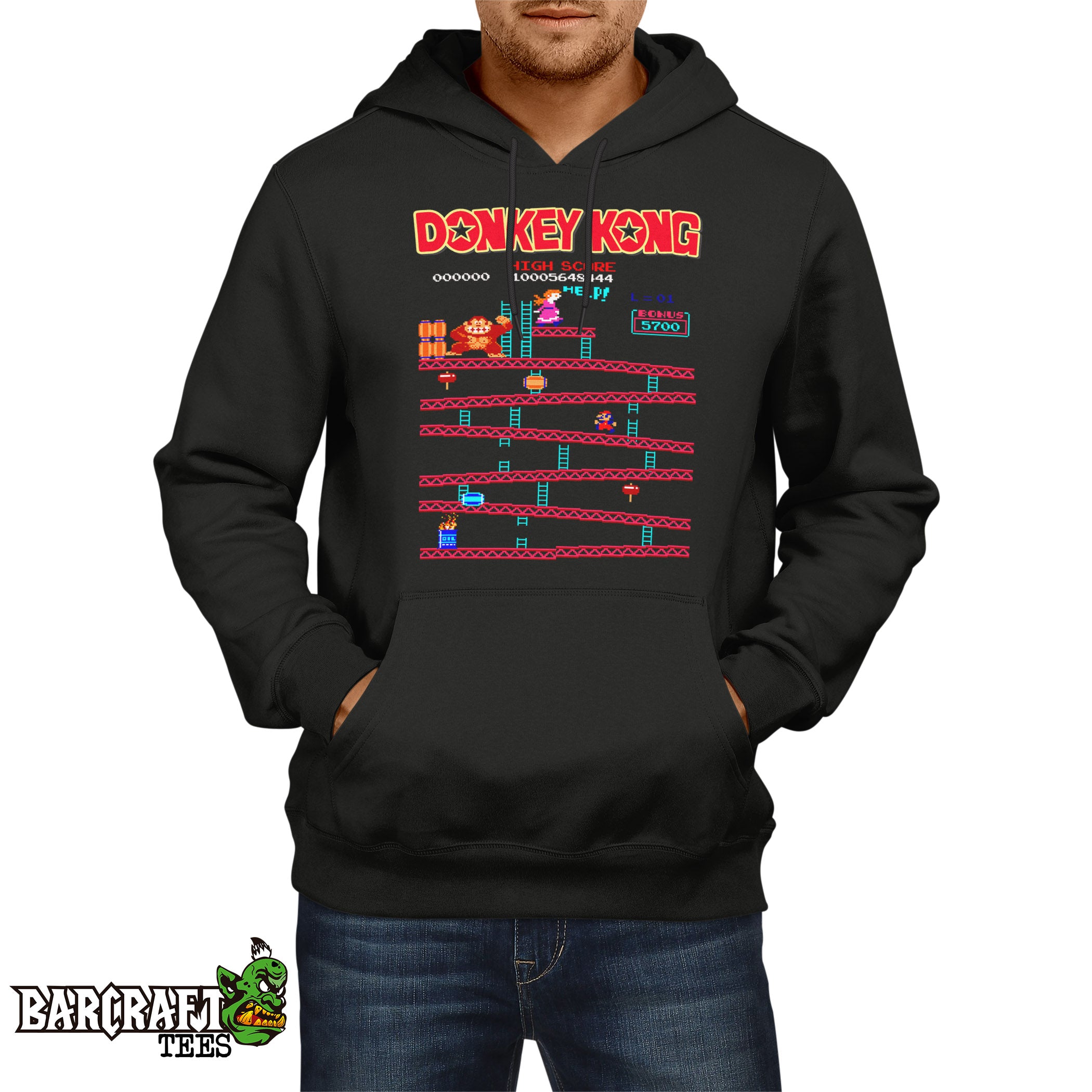 Donkey kong classic Hoodie - Barcraft