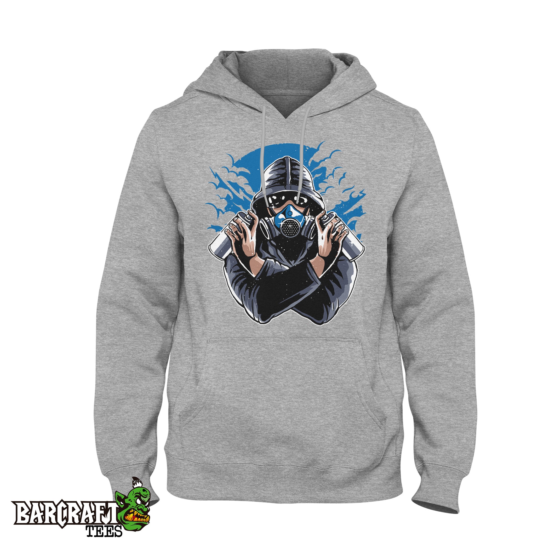 Graffiti gasmask Hoodie - Barcraft