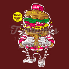 I Love Burger Vinotinto