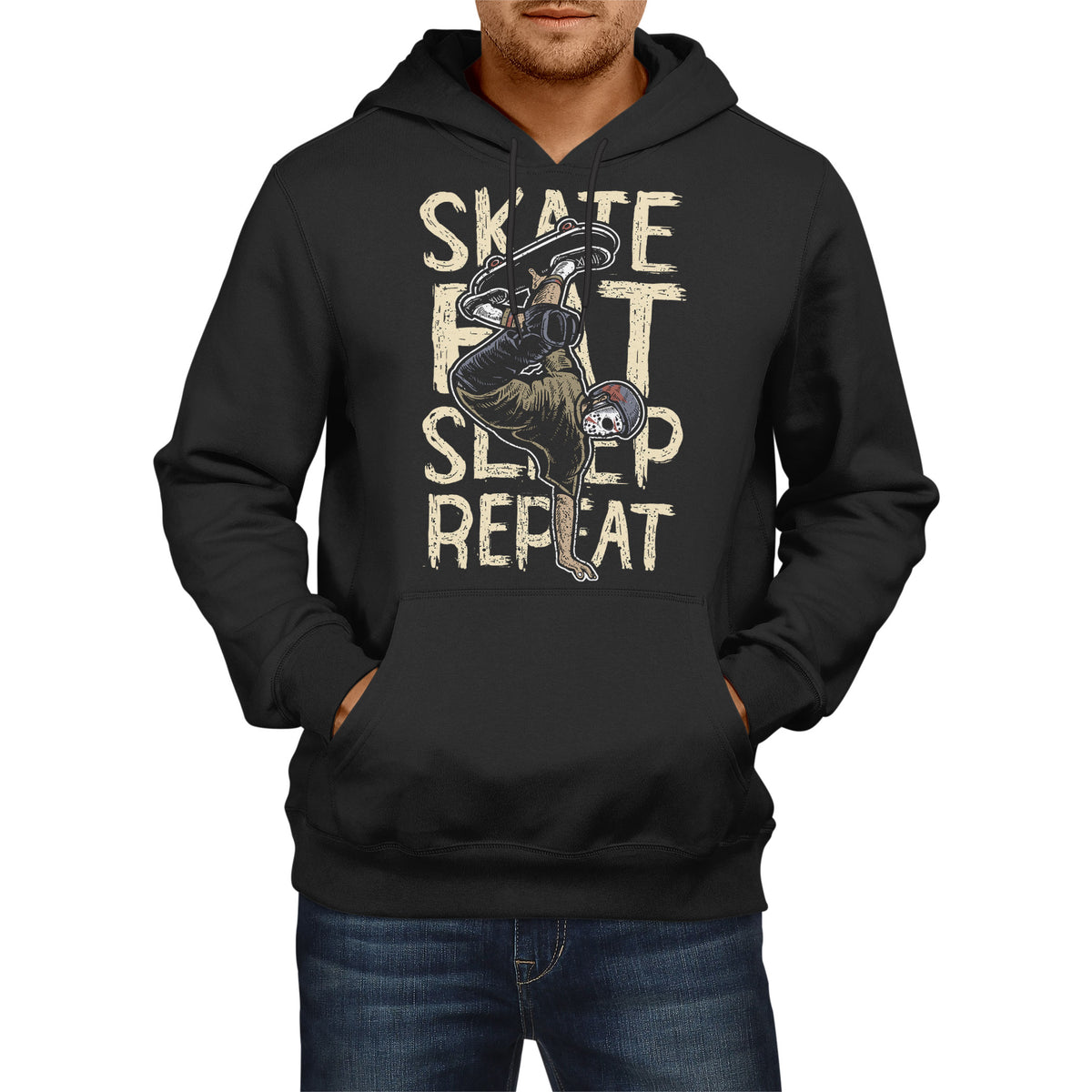 Skate eat sleep repeat Hoodie