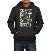Skate eat sleep repeat Hoodie - Barcraft