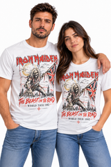 Camiseta Iron Maiden Beast on the Road | Heavy Metal | Tela Fría