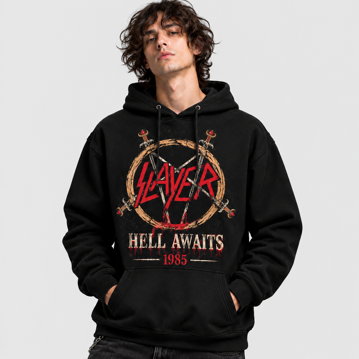 Hoodie Slayer Hell Awaits 1985 | Thrash Metal