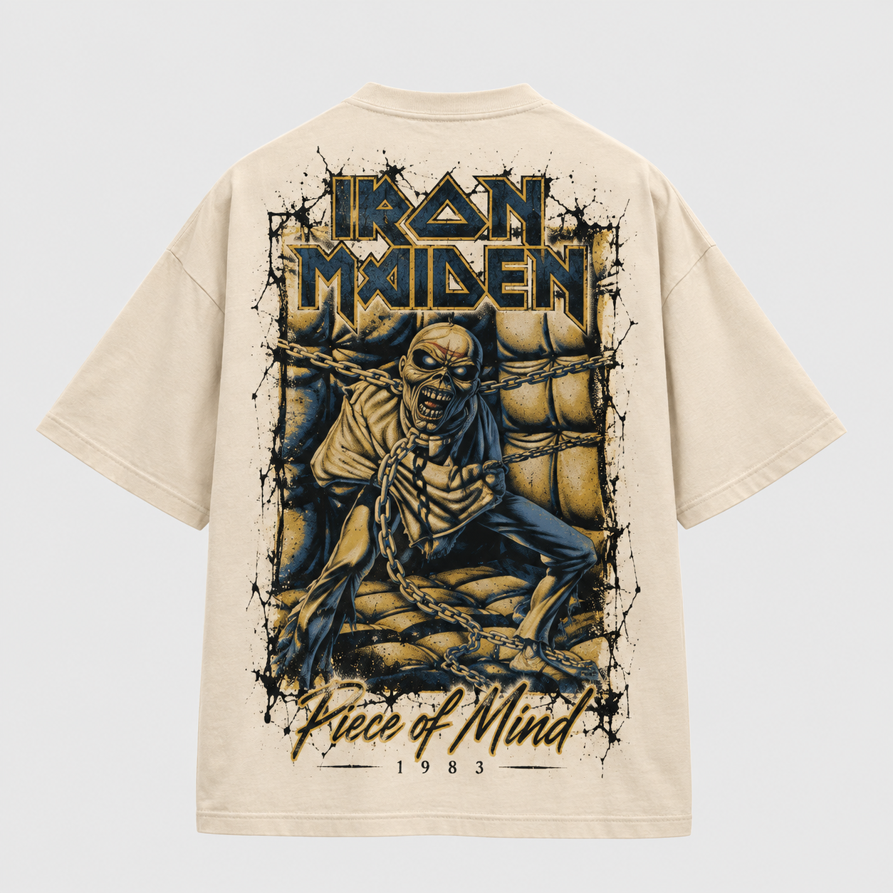 Camiseta Iron Maiden Piece of Mind | Heavy Metal | Oversize Premium